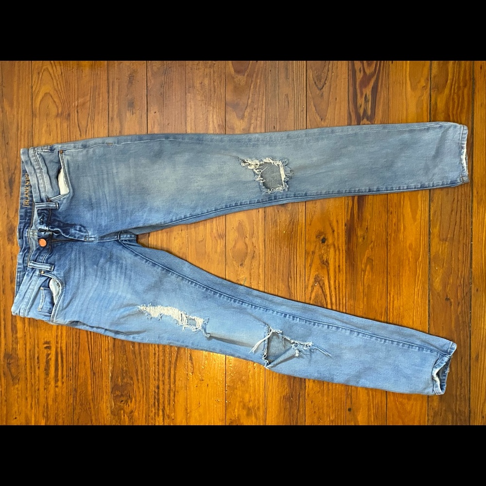 light wash ripped skinny jeans